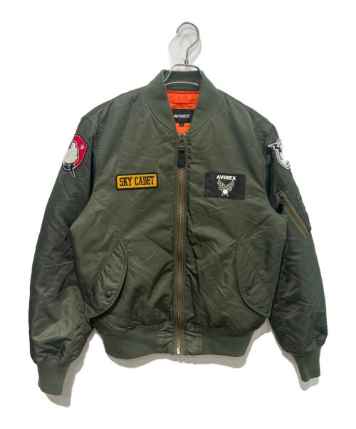 AVIREX（アヴィレックス）AVIREX (アヴィレックス) Disney (ディズニー) MA-1ジャケット オリーブ サイズ:Lの古着・服飾アイテム