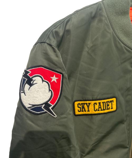 AVIREX（アヴィレックス）AVIREX (アヴィレックス) Disney (ディズニー) MA-1ジャケット オリーブ サイズ:Lの古着・服飾アイテム