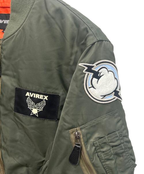 AVIREX（アヴィレックス）AVIREX (アヴィレックス) Disney (ディズニー) MA-1ジャケット オリーブ サイズ:Lの古着・服飾アイテム