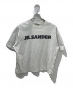 JIL SANDERジルサンダー）の古着「オーバーサイズロゴプリントtTシャツ　JSMS707045」｜ホワイト