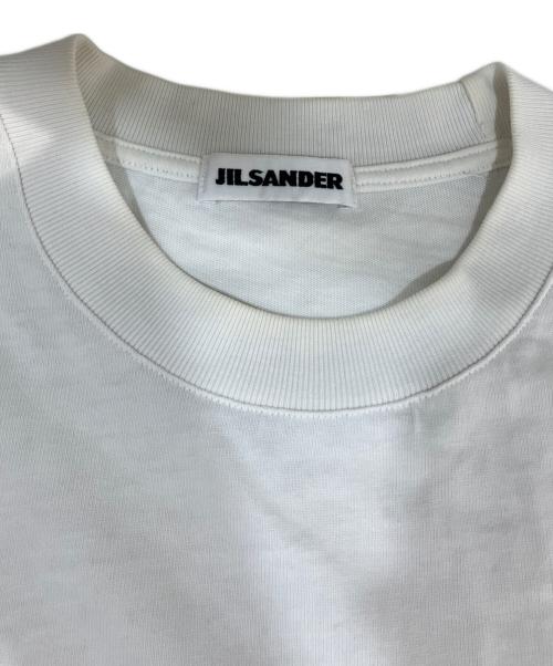 JIL SANDER（ジルサンダー）JIL SANDER (ジルサンダー) オーバーサイズロゴプリントtTシャツ　JSMS707045 ホワイト サイズ:Sの古着・服飾アイテム