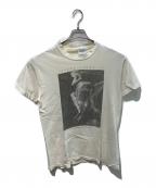 Hanesヘインズ）の古着「90sアートプリントTシャツ　CHRISTINA HOPE 袖/裾シングル」｜ホワイト