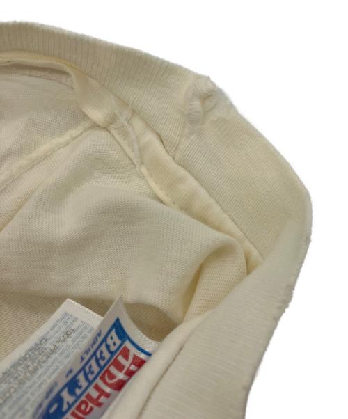 Hanes（ヘインズ）Hanes (ヘインズ) 90sアートプリントTシャツ　CHRISTINA HOPE 袖/裾シングル ホワイト サイズ:Mの古着・服飾アイテム