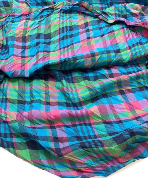 me ISSEY MIYAKE（ミーイッセイ ミヤケ）me ISSEY MIYAKE (ミーイッセイ ミヤケ) タータンチェックブラウス　MI13FK391 ブルー×グリーン サイズ:-の古着・服飾アイテム