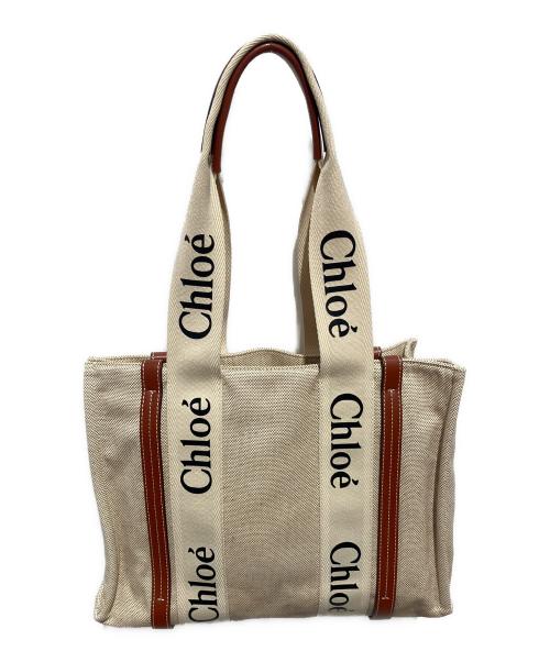 Chloe（クロエ）Chloe (クロエ) Woodyトートバッグ ベージュ サイズ:-の古着・服飾アイテム