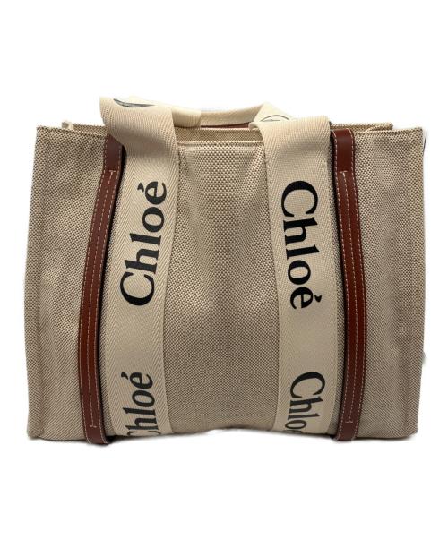 Chloe（クロエ）Chloe (クロエ) Woodyトートバッグ ベージュ サイズ:-の古着・服飾アイテム