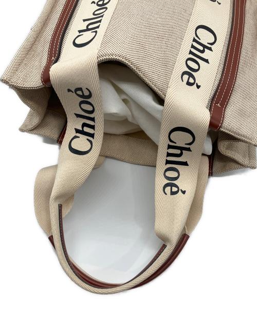 Chloe（クロエ）Chloe (クロエ) Woodyトートバッグ ベージュ サイズ:-の古着・服飾アイテム
