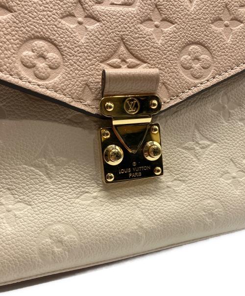 LOUIS VUITTON（ルイ ヴィトン）LOUIS VUITTON (ルイ ヴィトン) ポシェット メティス MM　モノグラム・アンプラントレザー　M44300 ホワイト×ピンク サイズ:-の古着・服飾アイテム