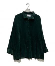 Graphpaper（グラフペーパー）の古着「Suvin Corduroy Stand Collar」｜グリーン