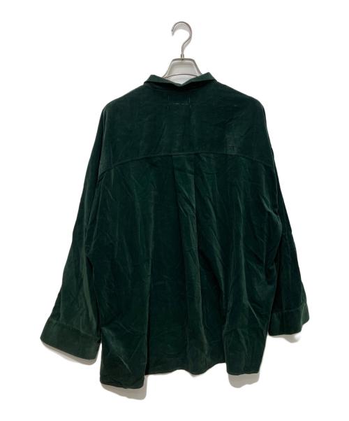 Graphpaper（グラフペーパー）Graphpaper (グラフペーパー) Suvin Corduroy Stand Collar グリーン サイズ:Fの古着・服飾アイテム