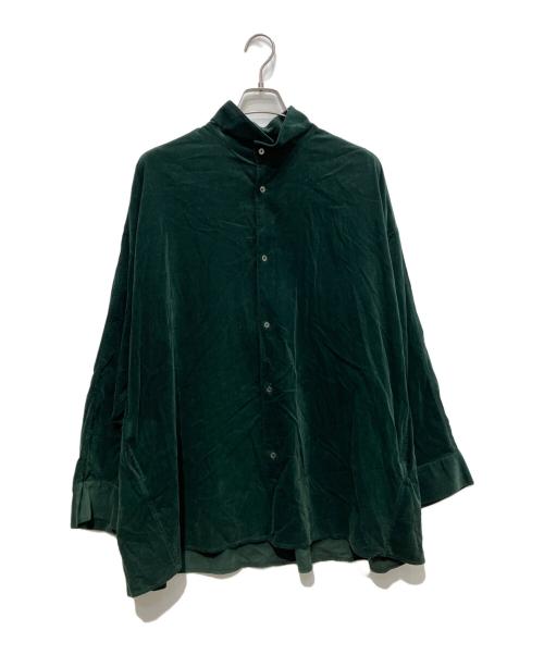 Graphpaper（グラフペーパー）Graphpaper (グラフペーパー) Suvin Corduroy Stand Collar グリーン サイズ:Fの古着・服飾アイテム