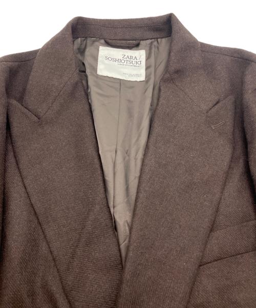 ZARA（ザラ）ZARA (ザラ) SOSHIOTSUKI (ソウシ オオツキ) イージーセットアップ ブラウン サイズ:ジャケット50 パンツ40の古着・服飾アイテム