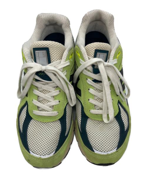 NEW BALANCE（ニューバランス）NEW BALANCE (ニューバランス) U990NB4 ローカットスニーカー グリーン サイズ:27cmの古着・服飾アイテム