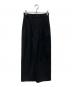 Whim Gazette（ウィムガゼット）の古着「ジュートライクタックパンツ　WGZ1051202A0002」｜ブラック