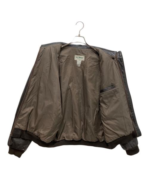 L.L.Bean（エルエルビーン）L.L.Bean (エルエルビーン) A-2 レザーフライトジャケット ブラウン サイズ:XLの古着・服飾アイテム