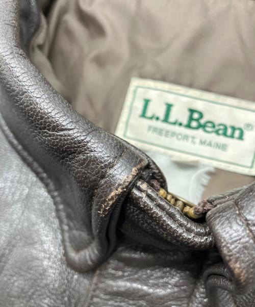 L.L.Bean（エルエルビーン）L.L.Bean (エルエルビーン) A-2 レザーフライトジャケット ブラウン サイズ:XLの古着・服飾アイテム