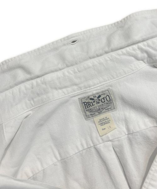 RRL（ダブルアールエル）RRL (ダブルアールエル) ボタンダウンシャツ ホワイト サイズ:Lの古着・服飾アイテム