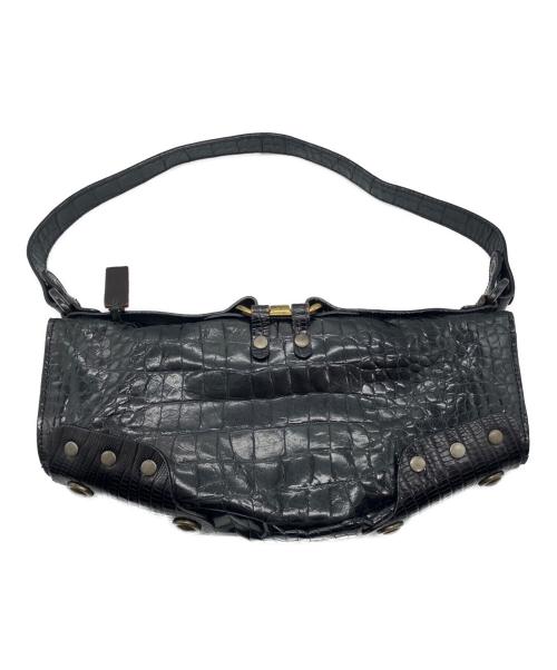 DIESEL（ディーゼル）DIESEL (ディーゼル) 型押しレザーワンショルダーバッグ ブラック サイズ:-の古着・服飾アイテム