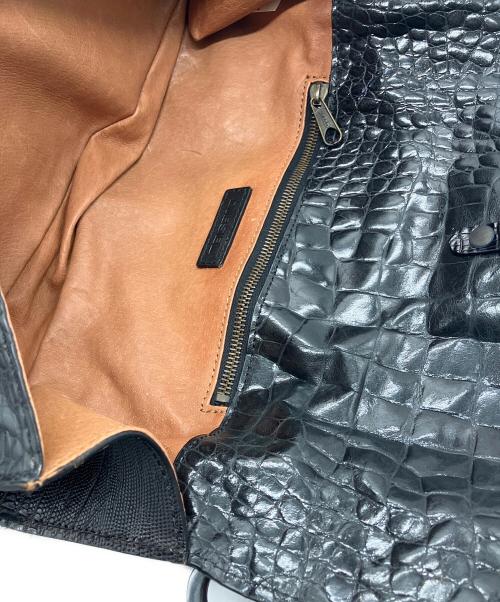 DIESEL（ディーゼル）DIESEL (ディーゼル) 型押しレザーワンショルダーバッグ ブラック サイズ:-の古着・服飾アイテム