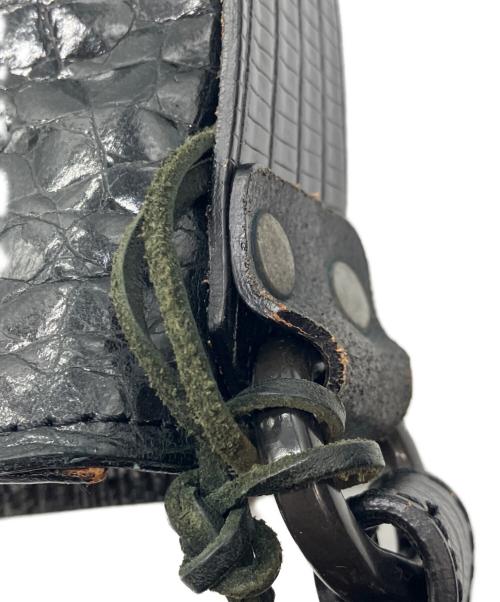 DIESEL（ディーゼル）DIESEL (ディーゼル) 型押しレザーワンショルダーバッグ ブラック サイズ:-の古着・服飾アイテム
