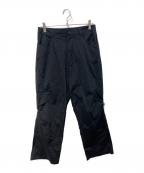 san san gearサンサンギア）の古着「24SS SNAP STRETCH PANTS　SG2401PT02」｜ブラック