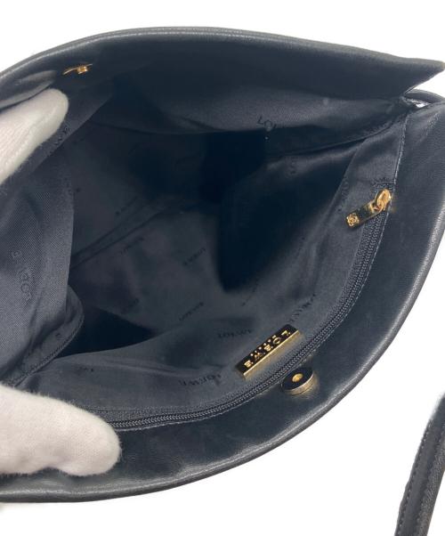 LOEWE（ロエベ）LOEWE (ロエベ) レザーショルダーバッグ ブラック サイズ:-の古着・服飾アイテム