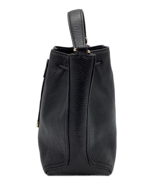 FURLA（フルラ）FURLA (フルラ) アテナ 巾着ショルダーバッグ　WB00541 ブラックの古着・服飾アイテム