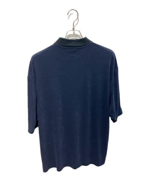 WHIMSY（ウィムジー）WHIMSY (ウィムジー) KOMEDA STAFF PILE POLO ネイビー サイズ:XLの古着・服飾アイテム