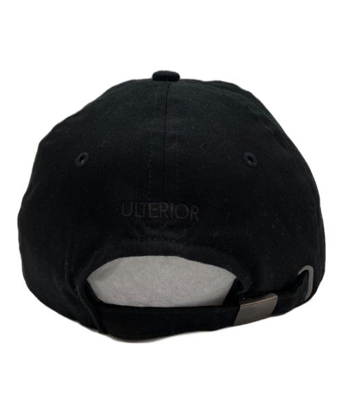 ULTERIOR（アルテリア）ULTERIOR (アルテリア) WASHED VINTAGE TWILL 6 PANELED CAP ブラック サイズ:-の古着・服飾アイテム