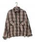 SAINT MICHAEL（セントマイケル）の古着「SA-FRANNEL SHIRT」｜グレー×レッド