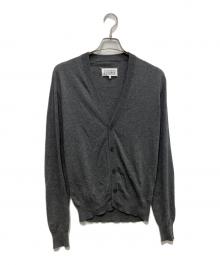 Maison Margiela（メゾンマルジェラ）の古着「Builted In Flocking Sleeve Knit Cardigan」｜グレー