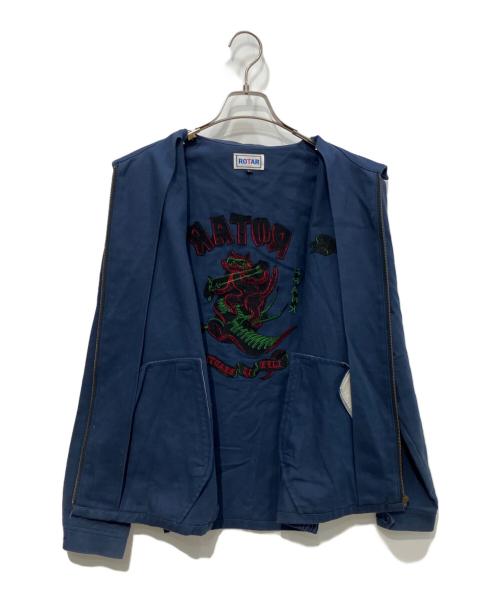 ROTAR（ローター）ROTAR (ローター) PRANK SHOT Souvenir Jacket ネイビー サイズ:Lの古着・服飾アイテム