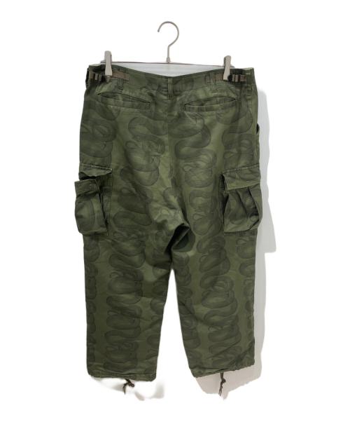 Hysteric Glamour（ヒステリックグラマー）Hysteric Glamour (ヒステリックグラマー) SNAKE LOOP柄 6ポケット カーゴパンツ　02223AP08 グリーン サイズ:Lの古着・服飾アイテム