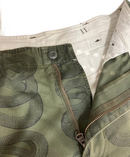 Hysteric Glamour（ヒステリックグラマー）Hysteric Glamour (ヒステリックグラマー) SNAKE LOOP柄 6ポケット カーゴパンツ　02223AP08 グリーン サイズ:Lの古着・服飾アイテム