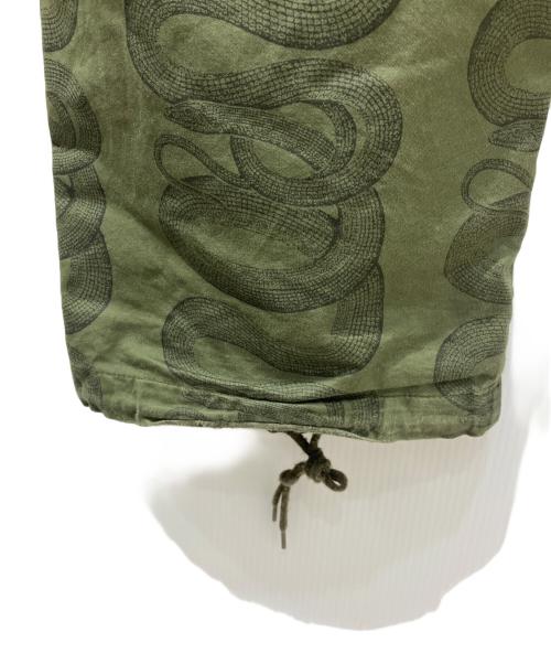 Hysteric Glamour（ヒステリックグラマー）Hysteric Glamour (ヒステリックグラマー) SNAKE LOOP柄 6ポケット カーゴパンツ　02223AP08 グリーン サイズ:Lの古着・服飾アイテム