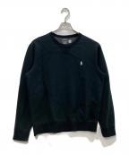 POLO RALPH LAURENポロ・ラルフローレン）の古着「Vガゼットクルーネックスウェット」｜ブラック