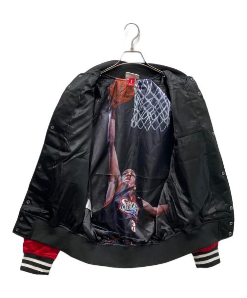 MITCHELL & NESS（ミッチェルアンドネス）MITCHELL & NESS (ミッチェルアンドネス) スタジャン　SIXERS アレンアイバーソン ブラック サイズ:Sの古着・服飾アイテム