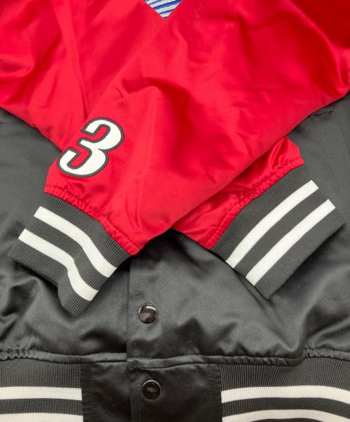 MITCHELL & NESS（ミッチェルアンドネス）MITCHELL & NESS (ミッチェルアンドネス) スタジャン　SIXERS アレンアイバーソン ブラック サイズ:Sの古着・服飾アイテム