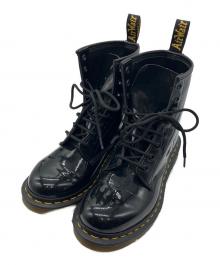 Dr.Martens（ドクターマーチン）の古着「エナメル8ホールブーツ」｜ブラック