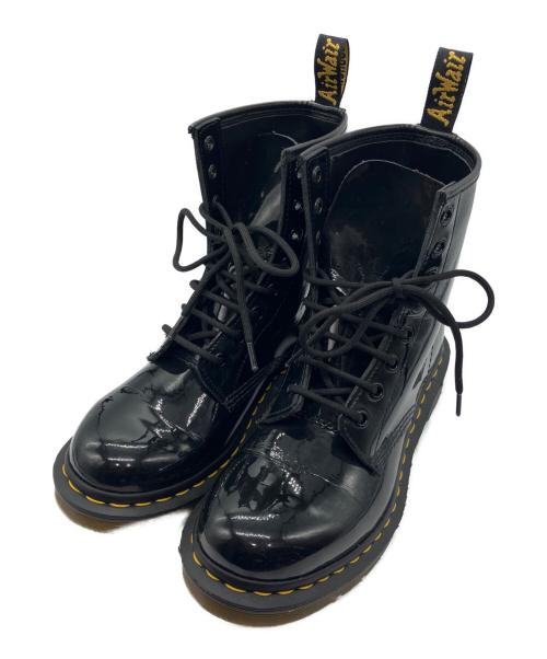 Dr.Martens（ドクターマーチン）Dr.Martens (ドクターマーチン) エナメル8ホールブーツ ブラック サイズ:UK5の古着・服飾アイテム