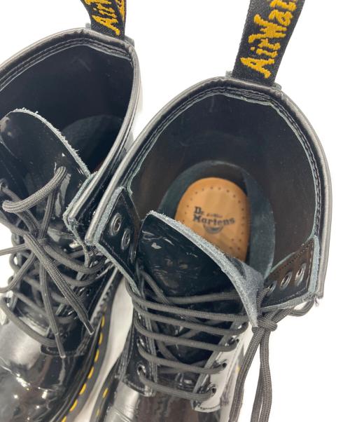Dr.Martens（ドクターマーチン）Dr.Martens (ドクターマーチン) エナメル8ホールブーツ ブラック サイズ:UK5の古着・服飾アイテム