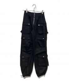 melt the lady（メルトザレディ）の古着「low waist cargo pants」｜ブラック