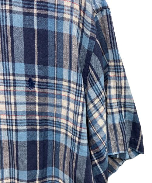 RALPH LAUREN（ラルフローレン）RALPH LAUREN (ラルフローレン) チェックシャツ　CLASSIC FIT ネイビー サイズ:XXLの古着・服飾アイテム