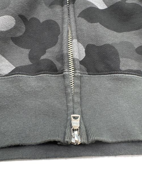 A BATHING APE（アベイシングエイプ）A BATHING APE (アベイシングエイプ) BlackEyePatch (ブラックアイパッチ) カモシャークフルジップフーディー　001ZPK231902C ブラック サイズ:Mの古着・服飾アイテム