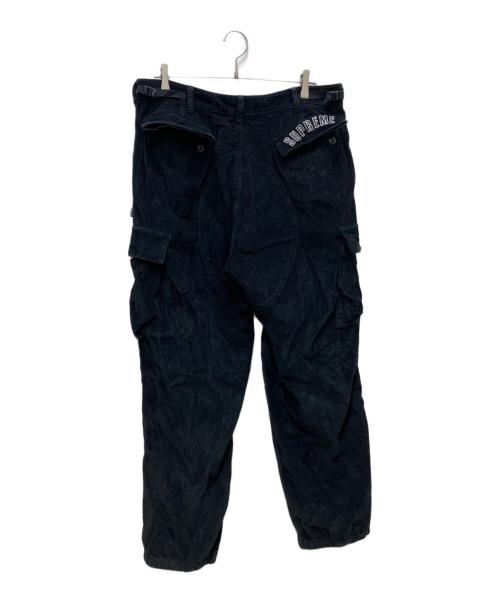 NIKE（ナイキ）NIKE (ナイキ) Supreme (シュプリーム) Arc Corduroy Cargo Pant ブラック サイズ:Lの古着・服飾アイテム