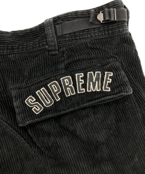 NIKE（ナイキ）NIKE (ナイキ) Supreme (シュプリーム) Arc Corduroy Cargo Pant ブラック サイズ:Lの古着・服飾アイテム