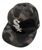 New Era×A BATHING APE×MLBニューエラ×アベイシングエイプ×エムエルビー）の古着「Chicago White Sox 59Fiftiy Cap  001CPK231903C」｜ブラック
