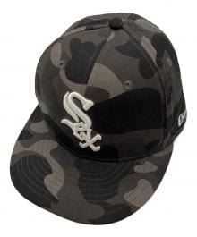 New Era×A BATHING APE×MLB（ニューエラ×アベイシングエイプ×エムエルビー）の古着「Chicago White Sox 59Fiftiy Cap  001CPK231903C」｜ブラック