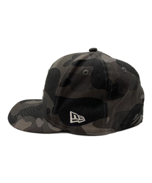 New Era（ニューエラ）New Era (ニューエラ) A BATHING APE (アベイシングエイプ) MLB (エムエルビー) Chicago White Sox 59Fiftiy Cap  001CPK231903C ブラックの古着・服飾アイテム