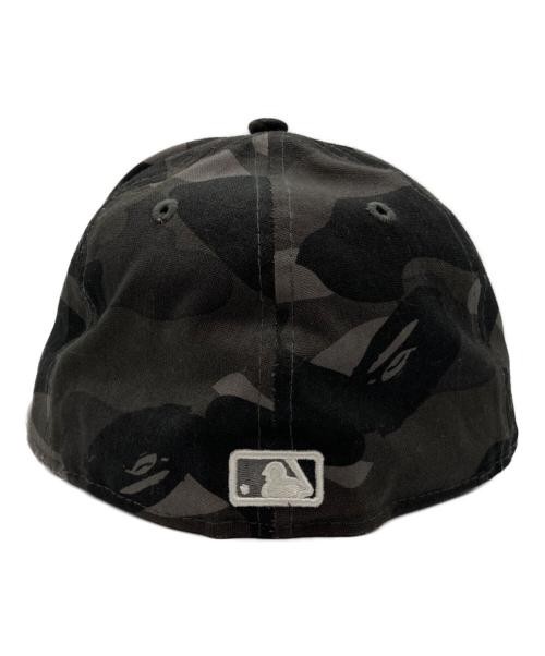 New Era（ニューエラ）New Era (ニューエラ) A BATHING APE (アベイシングエイプ) MLB (エムエルビー) Chicago White Sox 59Fiftiy Cap  001CPK231903C ブラックの古着・服飾アイテム
